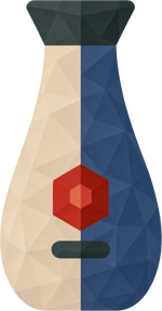 Honjozo sake bottle illustration